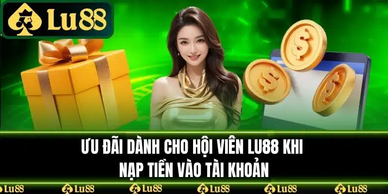 Ưu đãi dành cho hội viên LU88 khi nạp tiền vào tài khoản