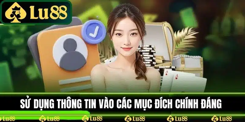 Sử dụng thông tin người chơi vào mục đích chính đáng